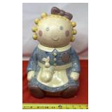 "Sugar" Treasure Craft Rag Doll Ceramic Cookie Jar