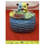Vintage Ceramic Cookie Jar. Features a pig