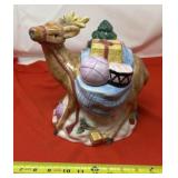 Vintage Ceramic Cookie Jar. Features a reindeer