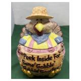Ceramic Turkey Cookie Jar. Often