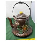 California Originals Tea Kettle Ceramic Cookie Jar