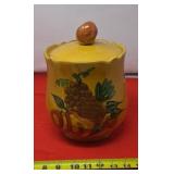 Vintage 1960s California Pottery Yellow Fruit