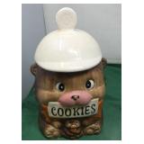 1950s Monkey with Hat Biscuit Cookie Jar. Made in