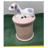 Vintage Ceramic Trinket Box. Often identified as