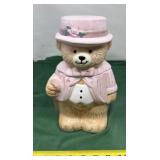 Vintage Ceramic Teddy Bear Cookie Jar