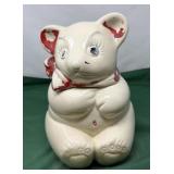 Vintage Ceramic Teddy Bear Cookie Jar. Likely