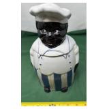 Vintage Black Americana Chef Cookie Jar.