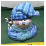 Whimsical Snowman Cookie Jar