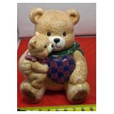 CKA Teddy Bear Hugging Small Bear Cookie Jar With