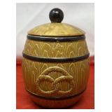 Ceramic Pretzel Cookie Jar. Made in Japan.