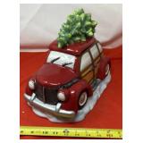 Holiday Time Red Woody Station Wagon Christmas