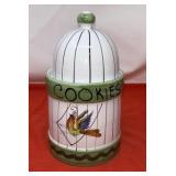 Vintage Hand-Painted Italian Pottery Cookie Jar