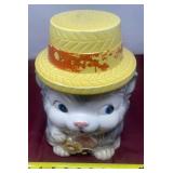 Vintage Ceramic Cat Cookie Jar