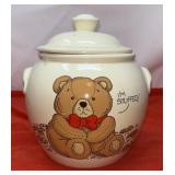 Vintage Teddy Bear Ceramic Cookie Jar
