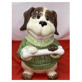 Vintage Ceramic Dog Cookie Jar.