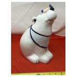 Vintage Polar Bear Ceramic Cookie Jar
