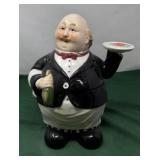 "Dinner is Served" Butler Cookie Jar. Designed by