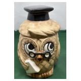 Vintage Ceramic Cookie Jar. Features an owl