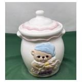 Vintage Teddy Bear Ceramic Cookie Jar