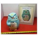 Cracker Barrel Treat Yo Self Owl Cookie Jar