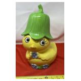Vintage Ceramic Cookie Jar. Features a yellow