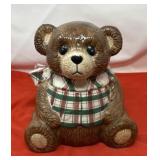 Ceramic Teddy Bear Cookie Jar