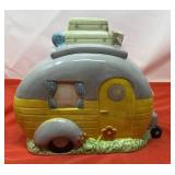 Ceramic Happy Campers Eat Cookies Cookie Jar