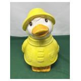 Vintage "Puddles the Duck" Ceramic Cookie Jar.