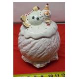 Raz Imports Cookie Jar. Cracked & Chipped