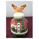Christmas Moose Cookie Jar