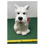 Sleigh Bell Cookie Jar- Westie