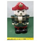 Vintage Ceramic Nutcracker Soldier Cookie Jar