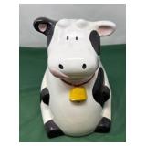 Collectible Cow-Shaped Ceramic Cookie Jar