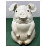 Fitz and Floyd Pig Cookie Jar from 1976