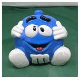 Blue M & M Cookie Jar
