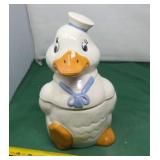 Ceramic "Sailor Duck" Cookie Jar
