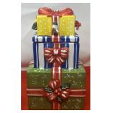 Vintage Ceramic Cookie Jar. Designed as a stack of