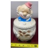 Vintage Ceramic Clown Cookie Jar. Made in Japan