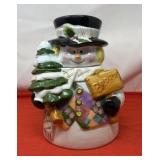 Santas Workbench International Snowman Holding a