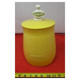 Vintage CAL-DAK Yellow Plastic Cookie Jar (Rare)