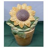 Susan Winget Sunflower Ceramic Cookie Jar