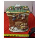 1990s Ceramic Christmas Cookie Jar