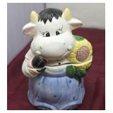 Sunflower Cow Cookie Jar