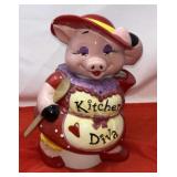 Mercuries "Kitchen Diva" Pig Cookie Jar. Often