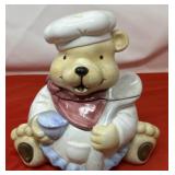 Sunshine Co. Teddy Bear Chef Ceramic Cookie Jar
