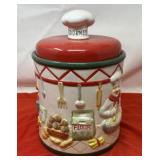 Decorative Ceramic Canister from a Chef-theme