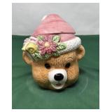 Vintage Ceramic Teddy Bear Cookie Jar
