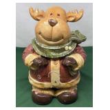Christmas Moose Cookie Jar