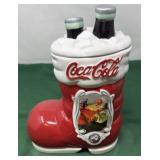 Coca-Cola 75th Anniversary Santa Boot Cookie Jar