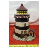 Vintage Ceramic Lighthouse Cookie Jar